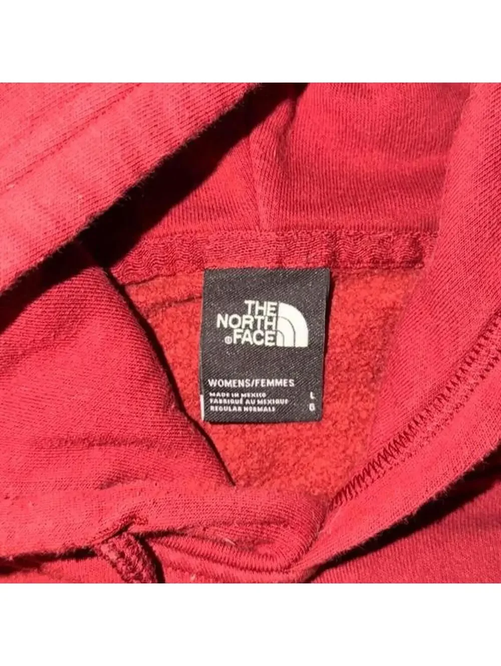 The North Face Men's Burgundy and Red Hoody